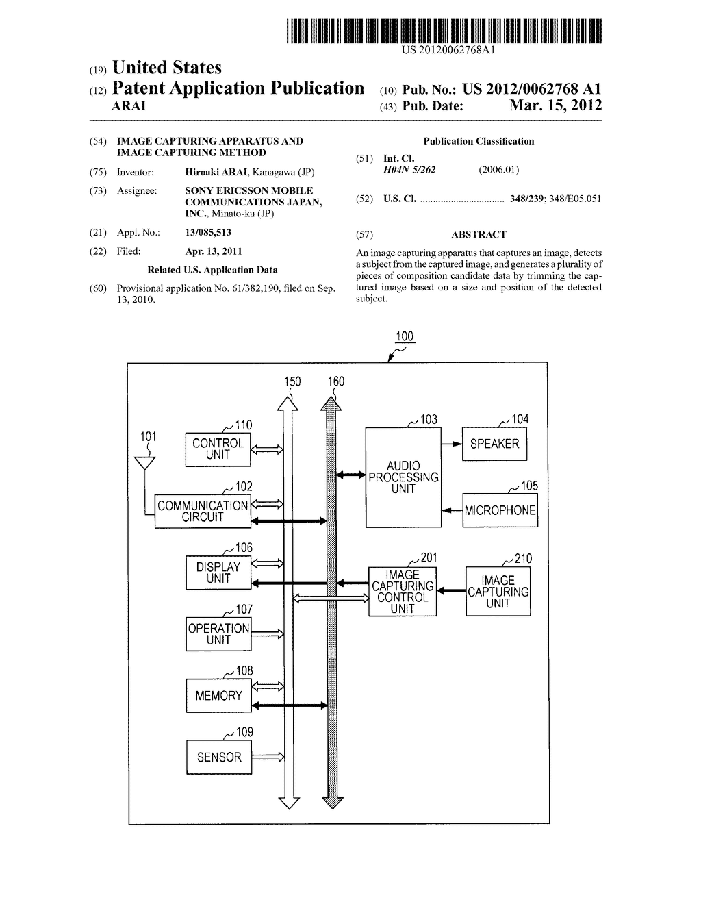 IMAGE CAPTURING APPARATUS AND IMAGE CAPTURING METHOD - diagram, schematic, and image 01