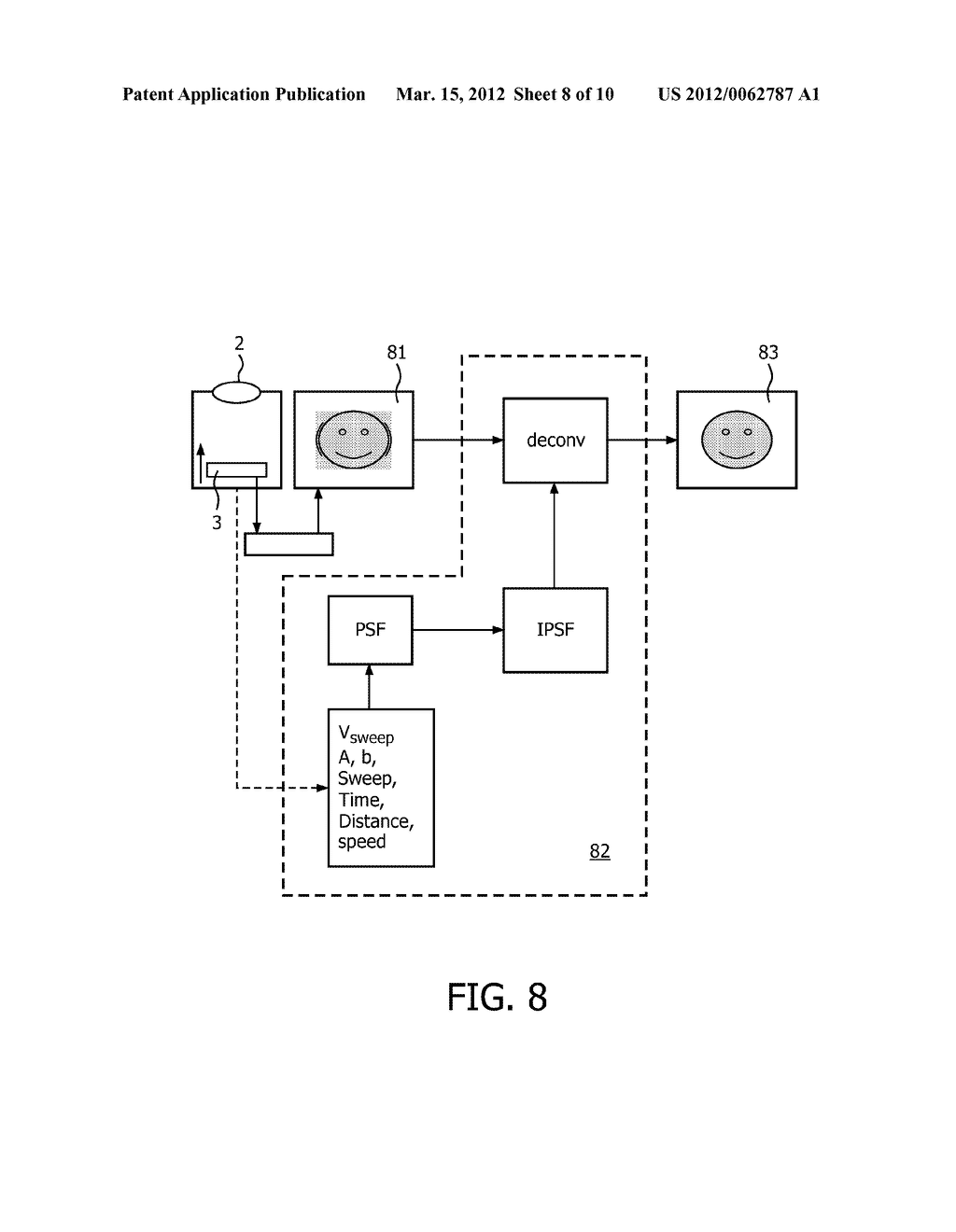 CAMERA, SYSTEM COMPRISING A CAMERA, METHOD OF OPERATING A CAMERA AND     METHOD FOR DECONVOLUTING A RECORDED IMAGE - diagram, schematic, and image 09