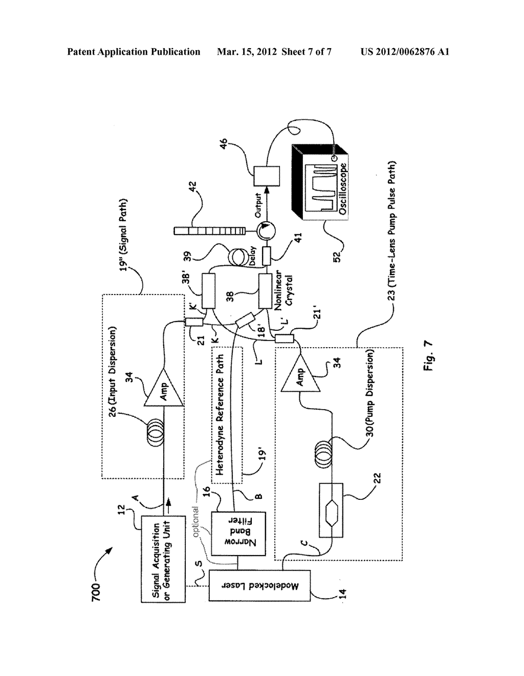 ULTRAFAST CHIRPED OPTICAL WAVEFORM RECORDER USING A TIME MICROSCOPE - diagram, schematic, and image 08