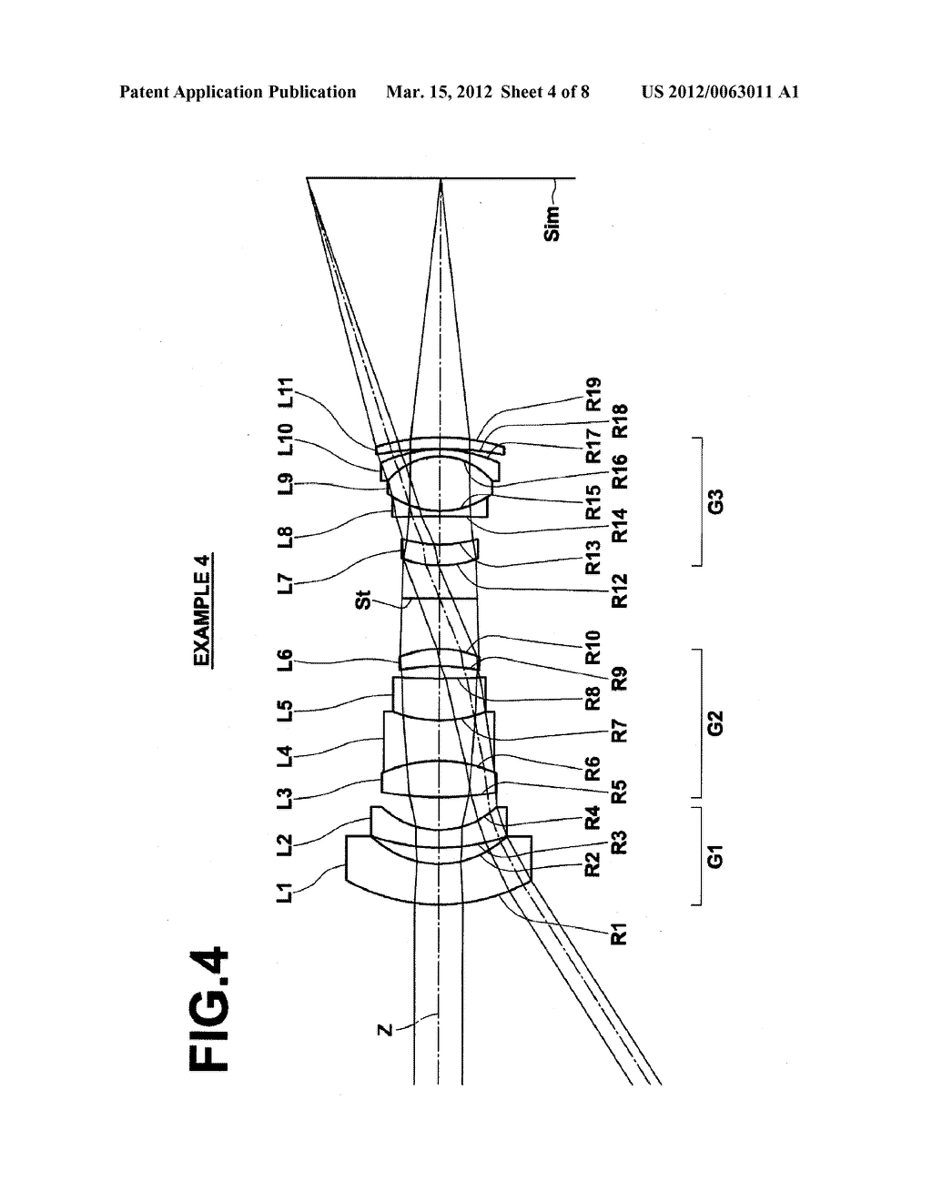 RETROFOCUS-TYPE WIDE ANGLE LENS AND CAMERA INCLUDING THE LENS - diagram, schematic, and image 05