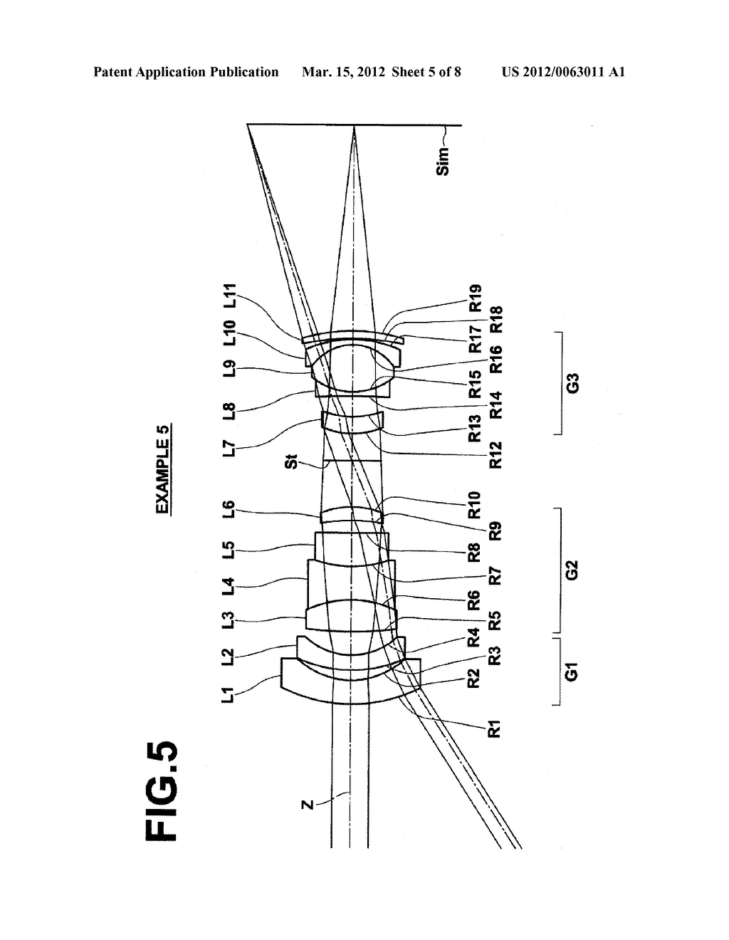 RETROFOCUS-TYPE WIDE ANGLE LENS AND CAMERA INCLUDING THE LENS - diagram, schematic, and image 06