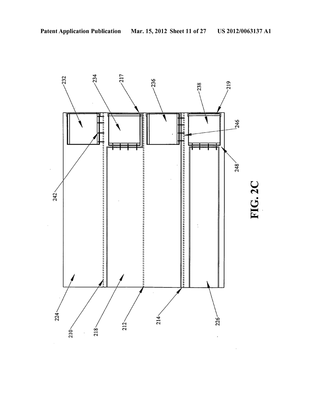 Foldable LED light recycling cavity - diagram, schematic, and image 12