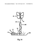 Light emitting diode ornamental display illumination system with remote     solar cell diagram and image