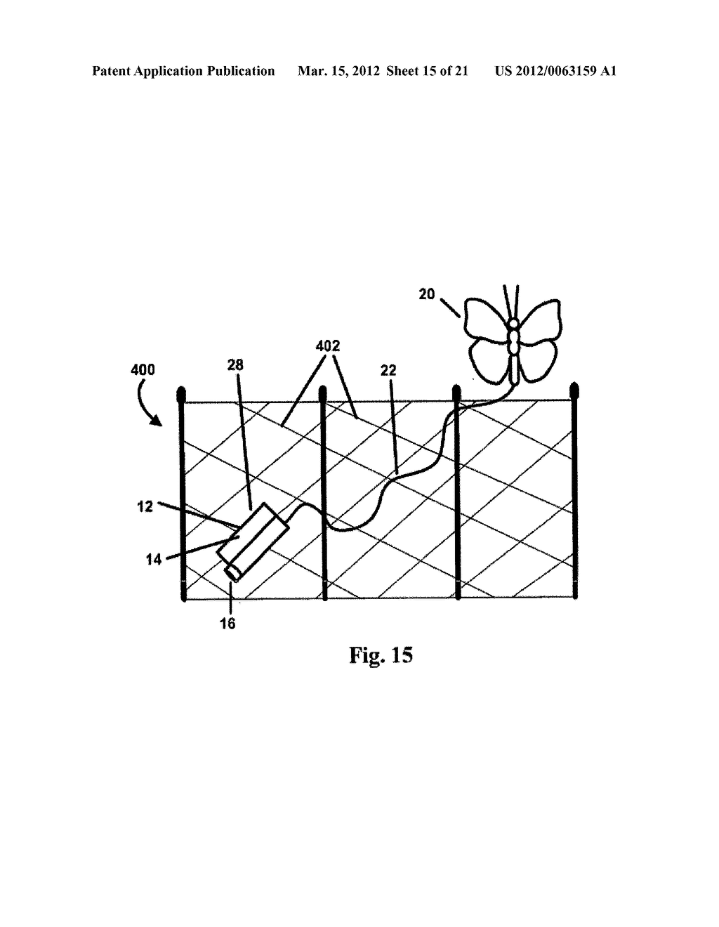 Light emitting diode ornamental display illumination system with remote     solar cell - diagram, schematic, and image 16