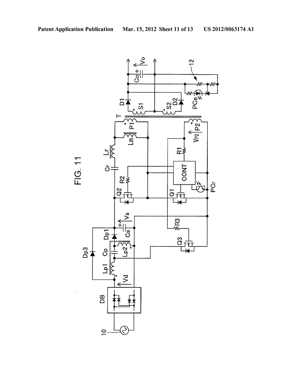 POWER FACTOR CORRECT CURRENT RESONANCE CONVERTER - diagram, schematic, and image 12