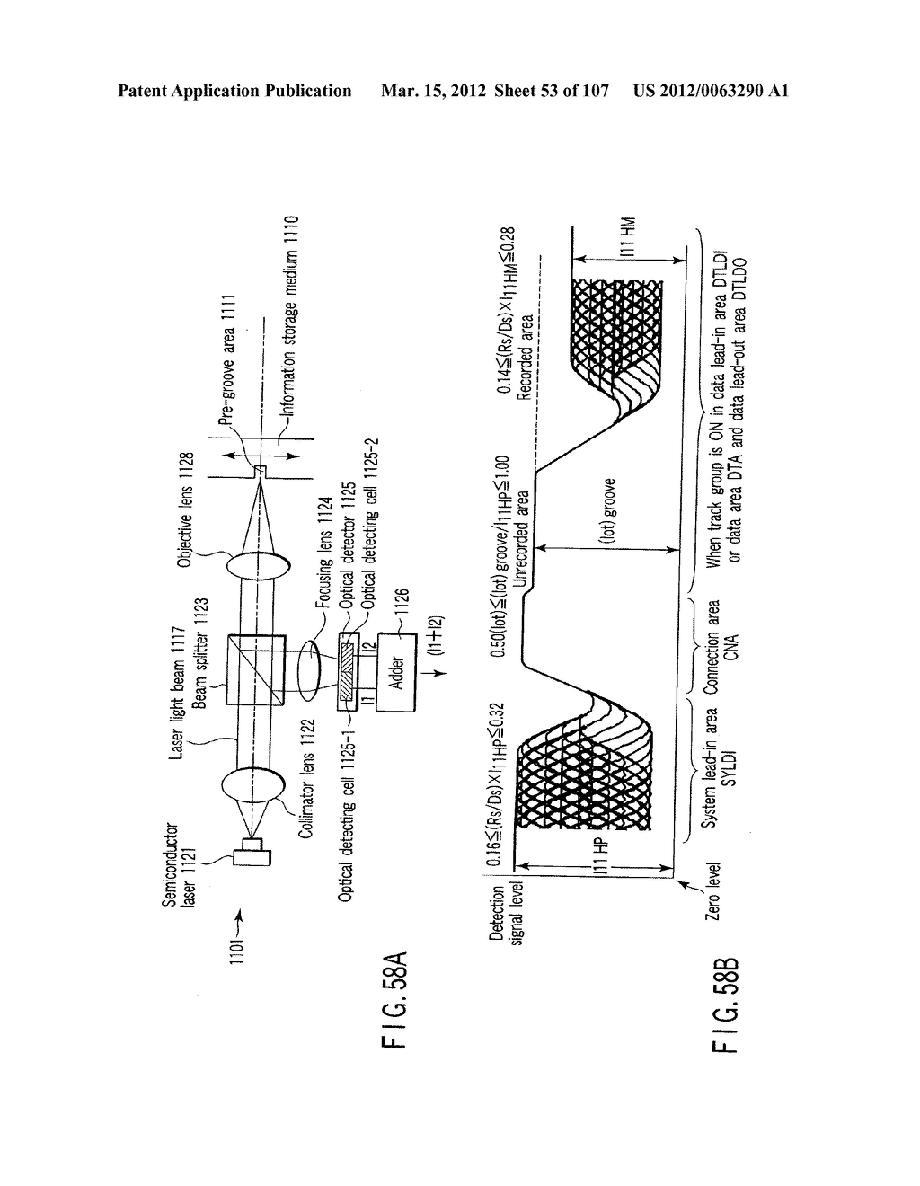 Write-once type information storage medium (disk structure of recording     type information storage medium having structure in which recording layer     formed on transparent susbstrate is defined as inside), and information     reproducing method or information recording method as well as storage     medium manufacturing - diagram, schematic, and image 54