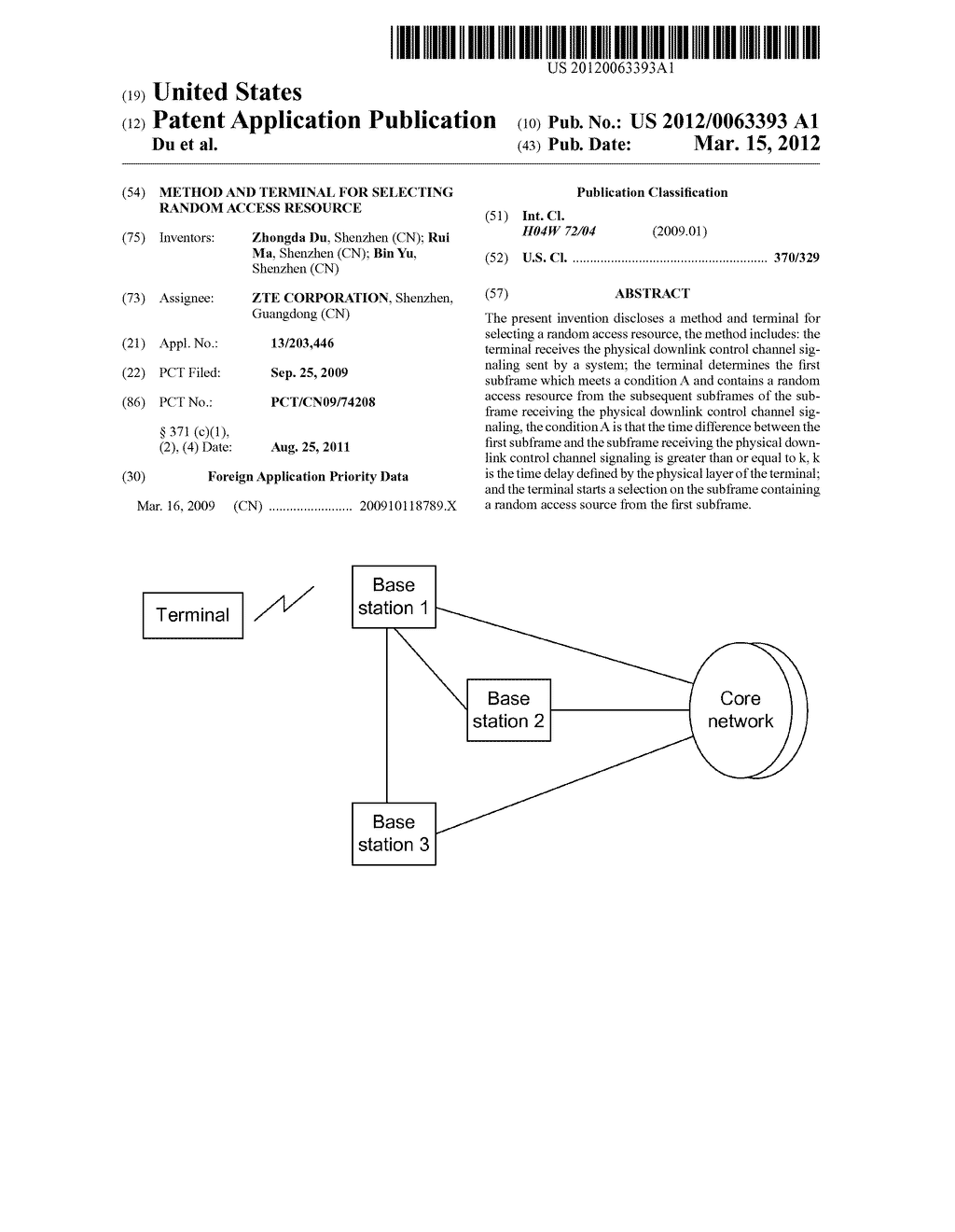 Method and terminal for selecting random access resource - diagram, schematic, and image 01