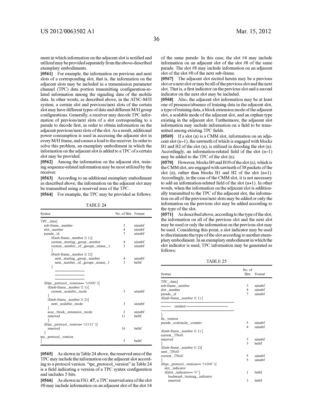 DIGITAL BROADCAST TRANSMITTER, DIGITAL BROADCAST RECEIVER, AND METHODS FOR     CONFIGURING AND PROCESSING STREAMS THEREOF - diagram, schematic, and image 105