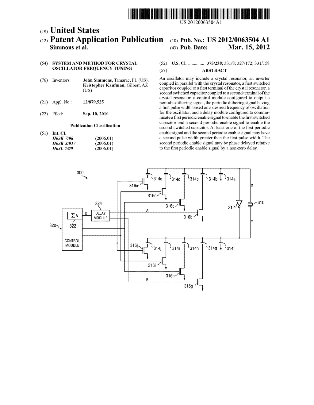 SYSTEM AND METHOD FOR CRYSTAL OSCILLATOR FREQUENCY TUNING - diagram, schematic, and image 01