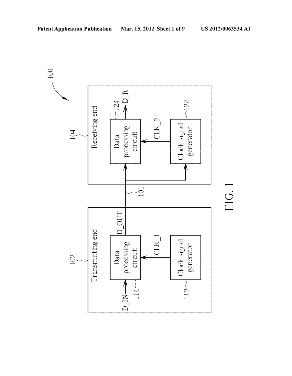 SIGNAL TRANSMISSION SYSTEM WITH CLOCK SIGNAL GENERATOR CONFIGURED FOR     GENERATING CLOCK SIGNAL HAVING STEPWISE/SMOOTH FREQUENCY TRANSITION AND     RELATED SIGNAL TRANSMISSION METHOD THEREOF - diagram, schematic, and image 02