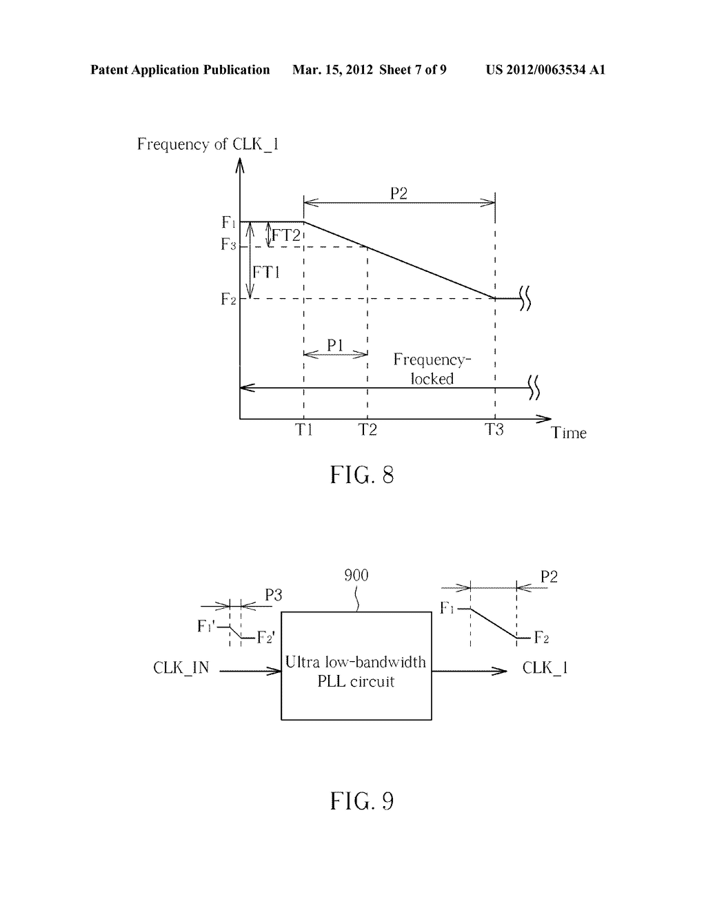 SIGNAL TRANSMISSION SYSTEM WITH CLOCK SIGNAL GENERATOR CONFIGURED FOR     GENERATING CLOCK SIGNAL HAVING STEPWISE/SMOOTH FREQUENCY TRANSITION AND     RELATED SIGNAL TRANSMISSION METHOD THEREOF - diagram, schematic, and image 08