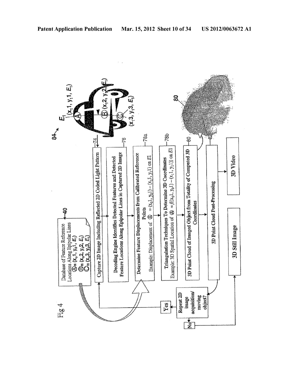 3D GEOMETRIC MODELING AND MOTION CAPTURE USING BOTH SINGLE AND DUAL     IMAGING - diagram, schematic, and image 11