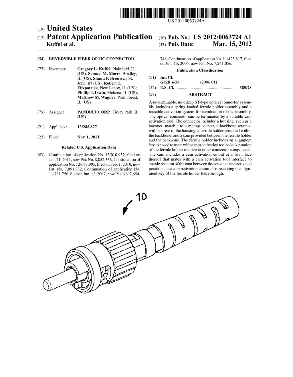 Reversible Fiber Optic Connector - diagram, schematic, and image 01