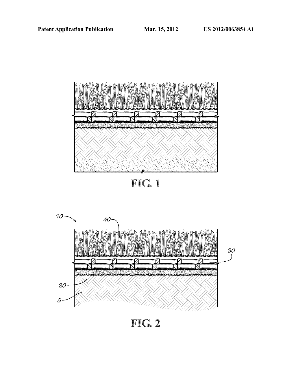 SYNTHETIC GROUND COVER SYSTEM FOR EROSION PROTECTION FOR USE WITH OR     WITHOUT A SAND/SOIL BALLAST - diagram, schematic, and image 02