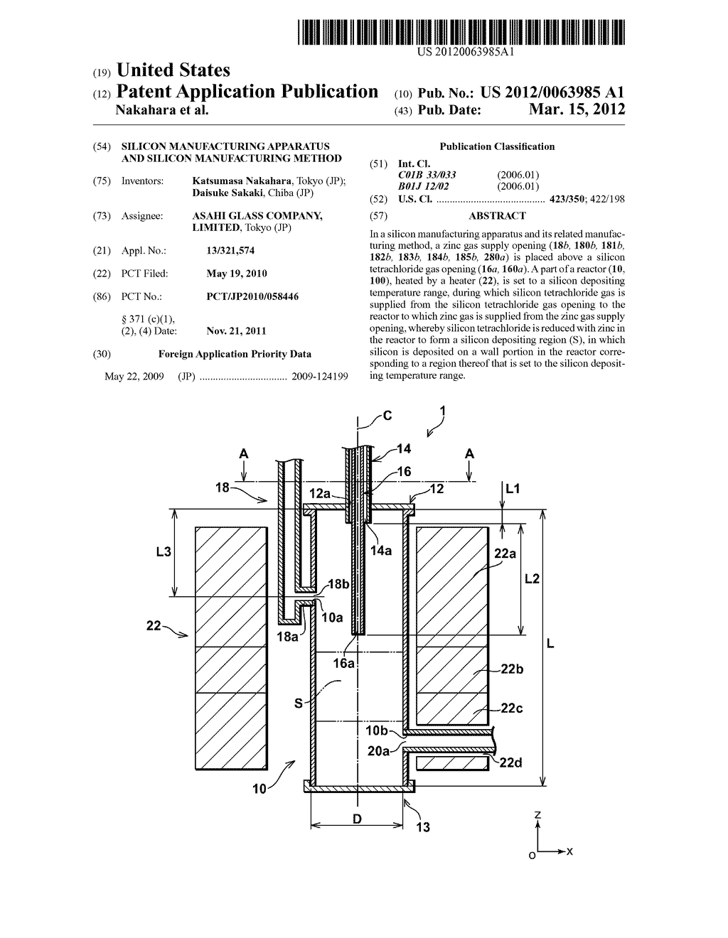 SILICON MANUFACTURING APPARATUS AND SILICON MANUFACTURING METHOD - diagram, schematic, and image 01