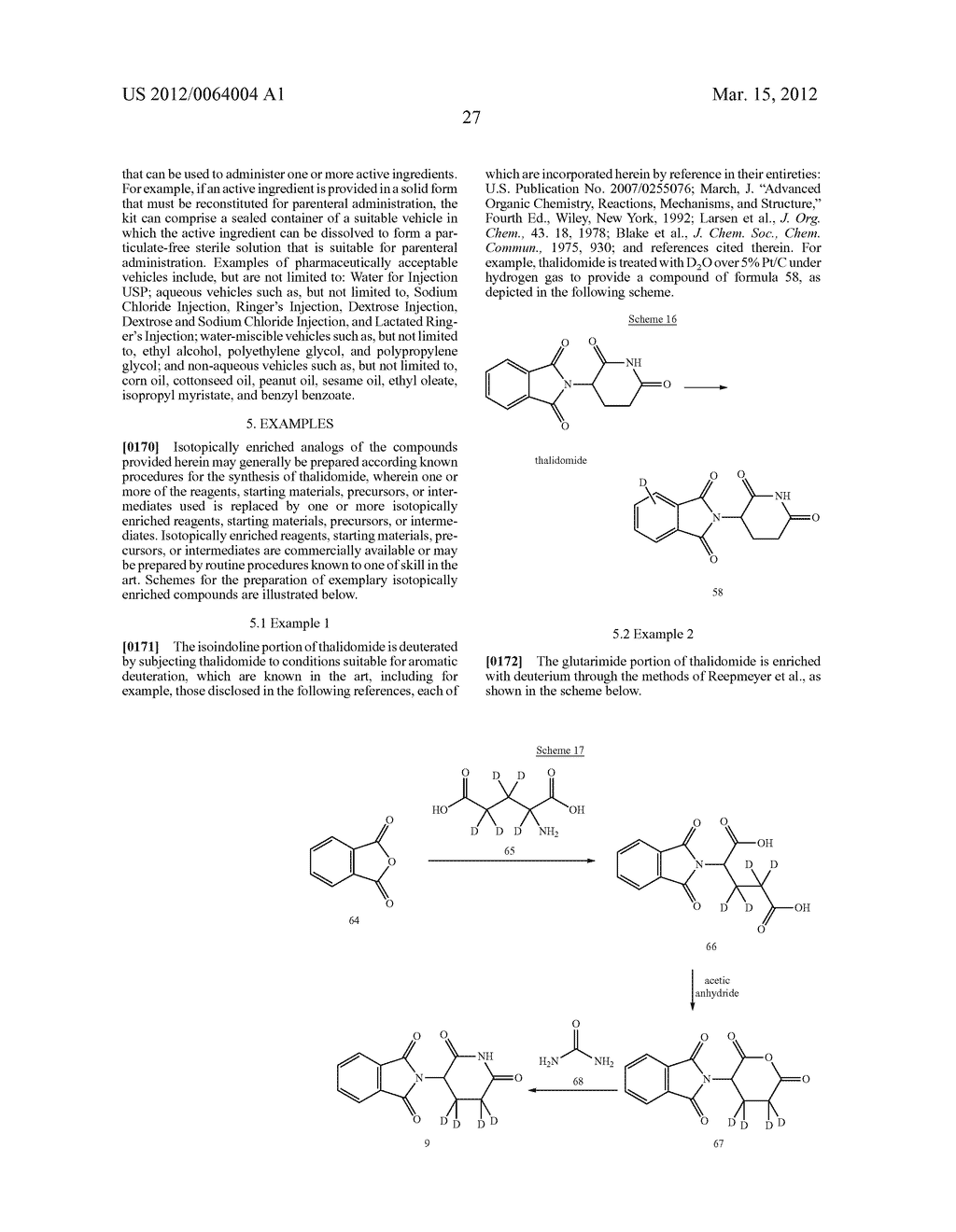 ISOTOPOLOGUES OF THALIDOMIDE - diagram, schematic, and image 28