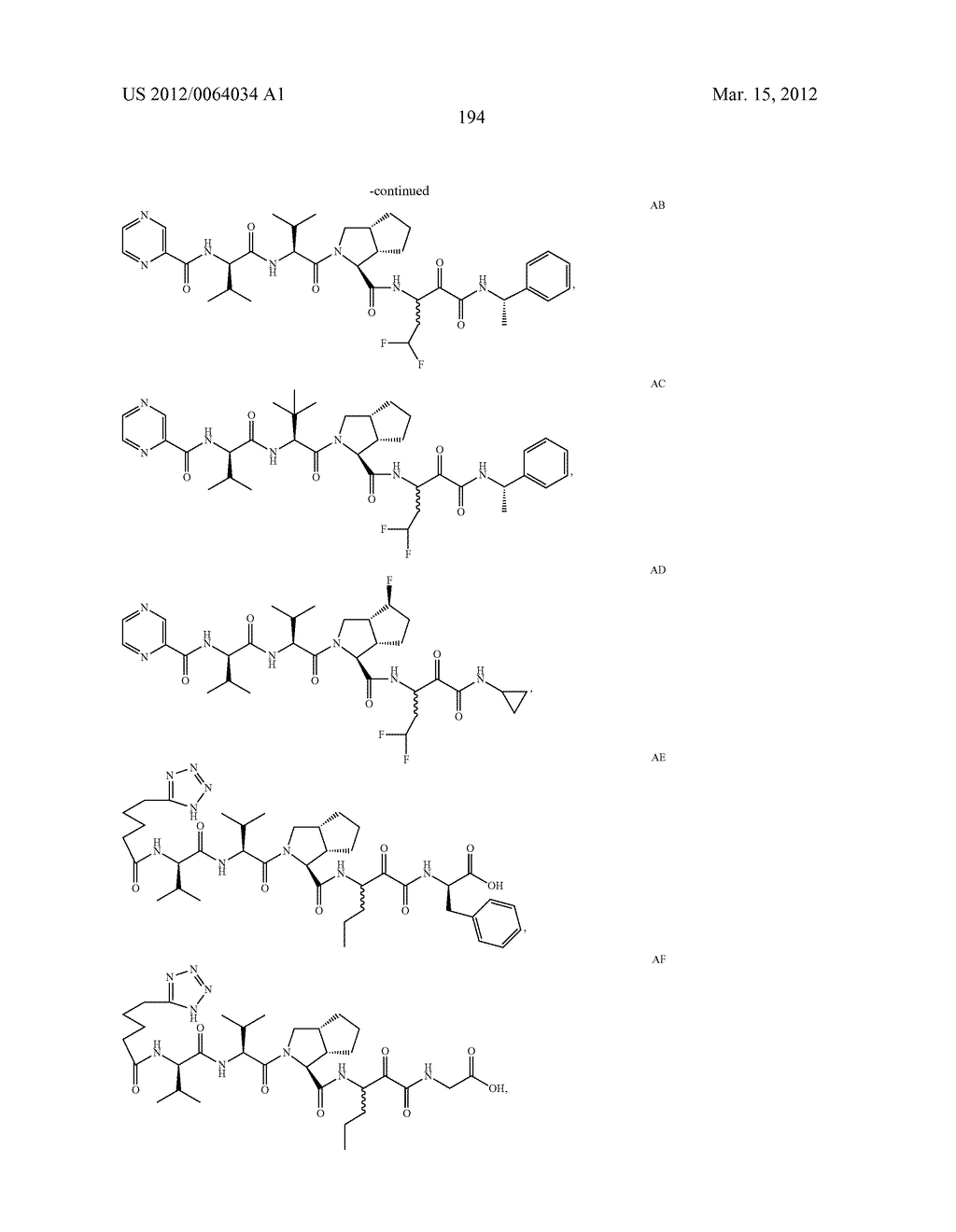 Peptidomimetic protease inhibitors - diagram, schematic, and image 209