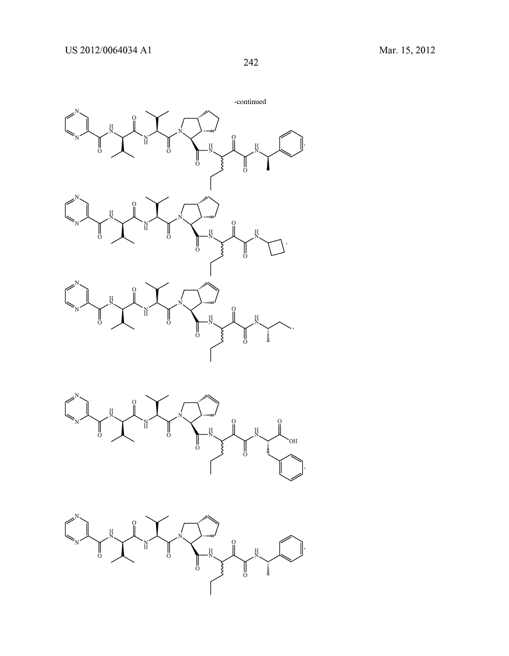 Peptidomimetic protease inhibitors - diagram, schematic, and image 257