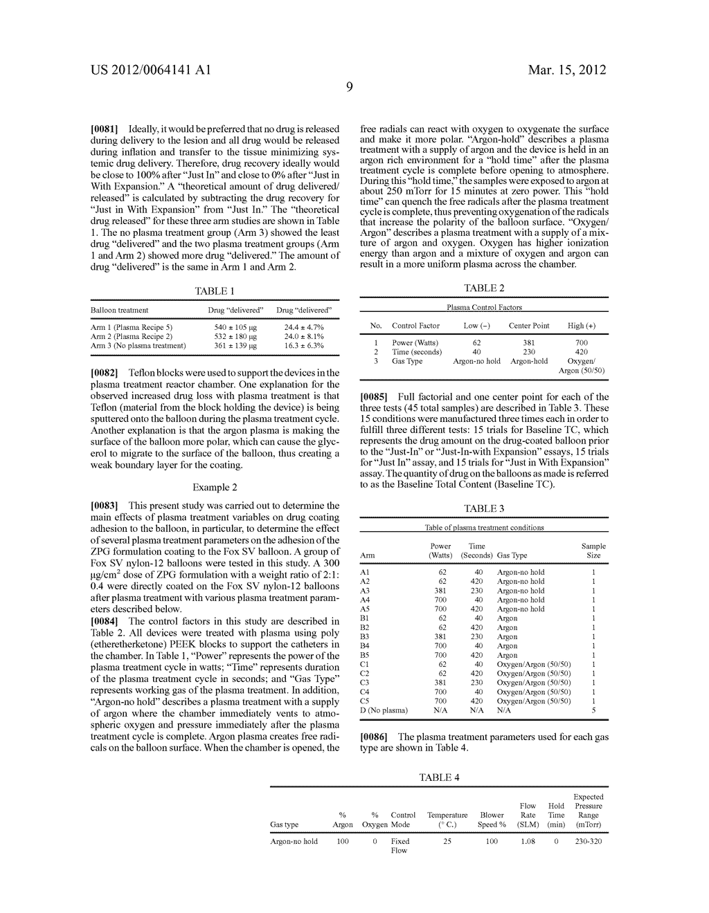 Drug-Coated Balloon With Location-Specific Plasma Treatment - diagram, schematic, and image 21