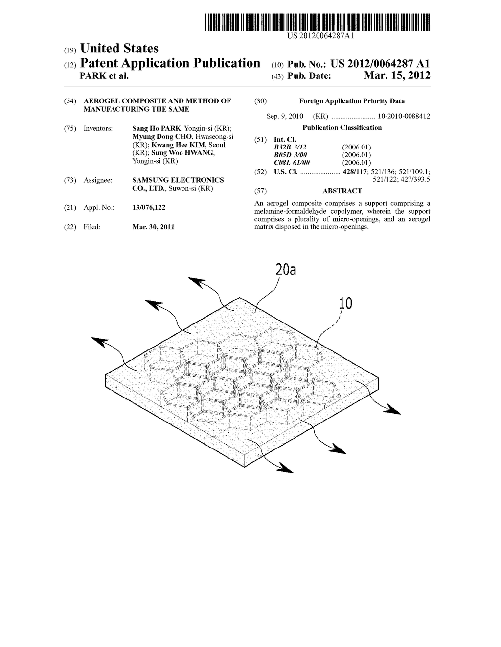 AEROGEL COMPOSITE AND METHOD OF MANUFACTURING THE SAME - diagram, schematic, and image 01