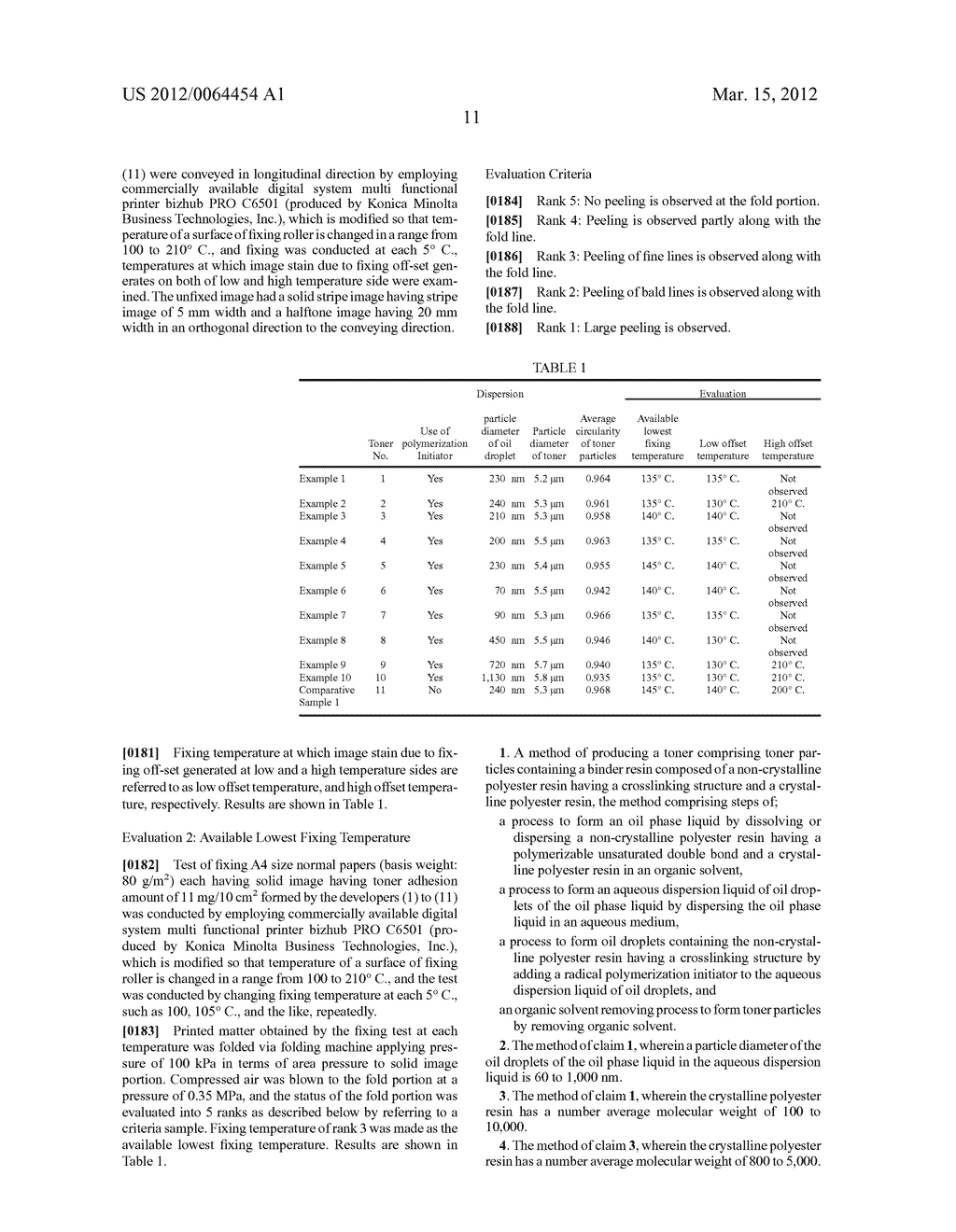 PRODUCING METHOD OF TONER FOR DEVELOPING STATIC IMAGE - diagram, schematic, and image 12