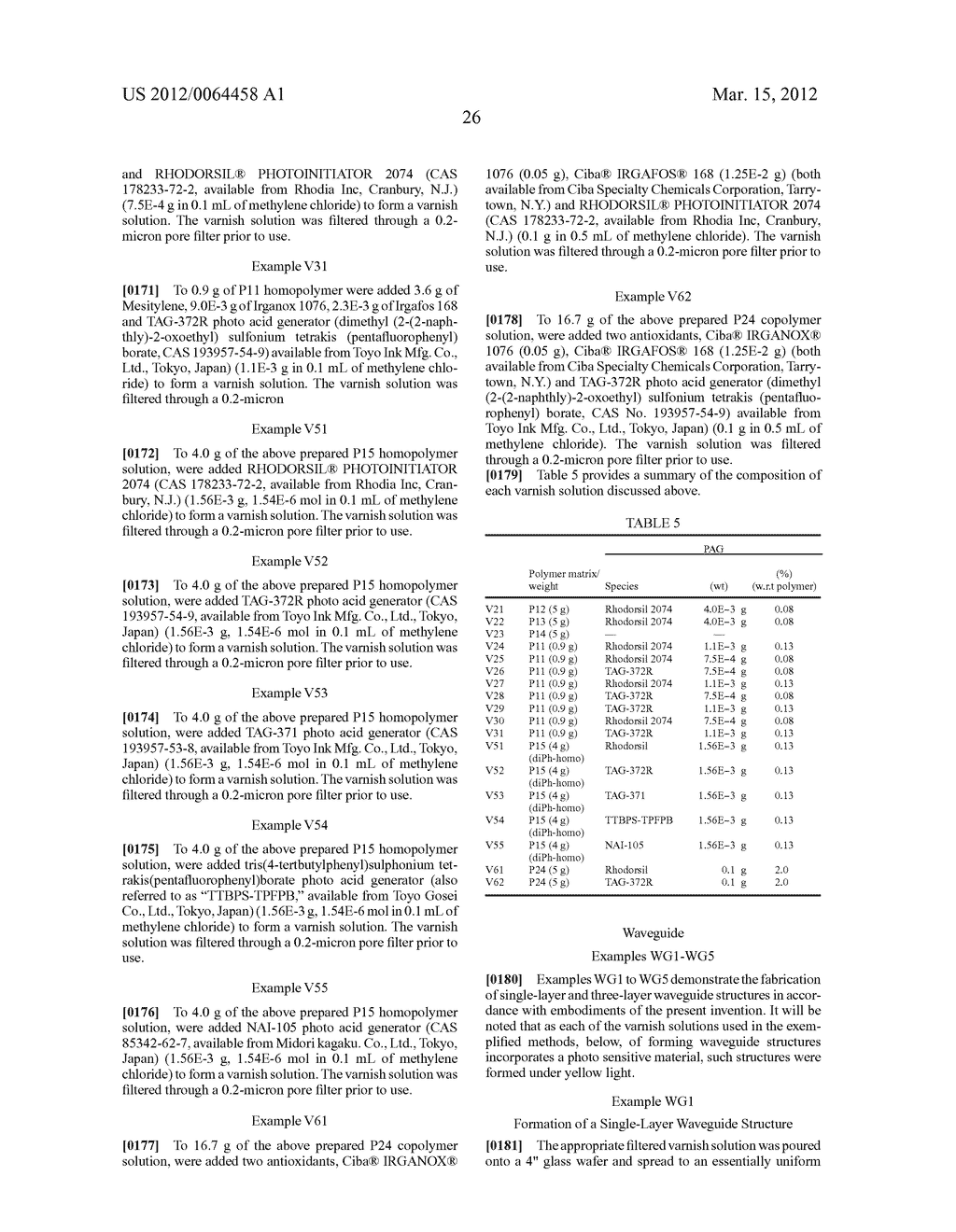 OPTICAL WAVEGUIDES AND METHODS THEREOF - diagram, schematic, and image 34