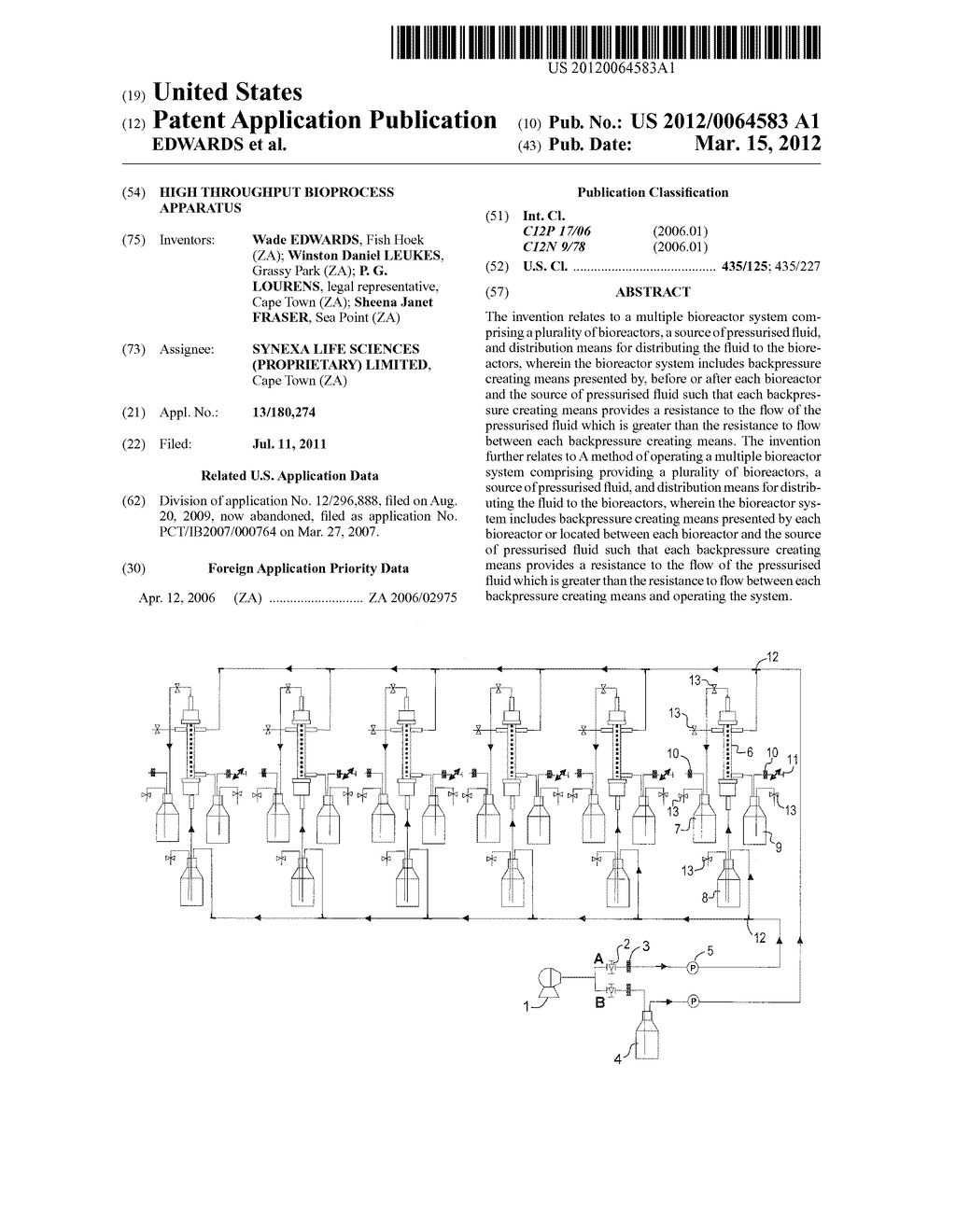 HIGH THROUGHPUT BIOPROCESS APPARATUS - diagram, schematic, and image 01