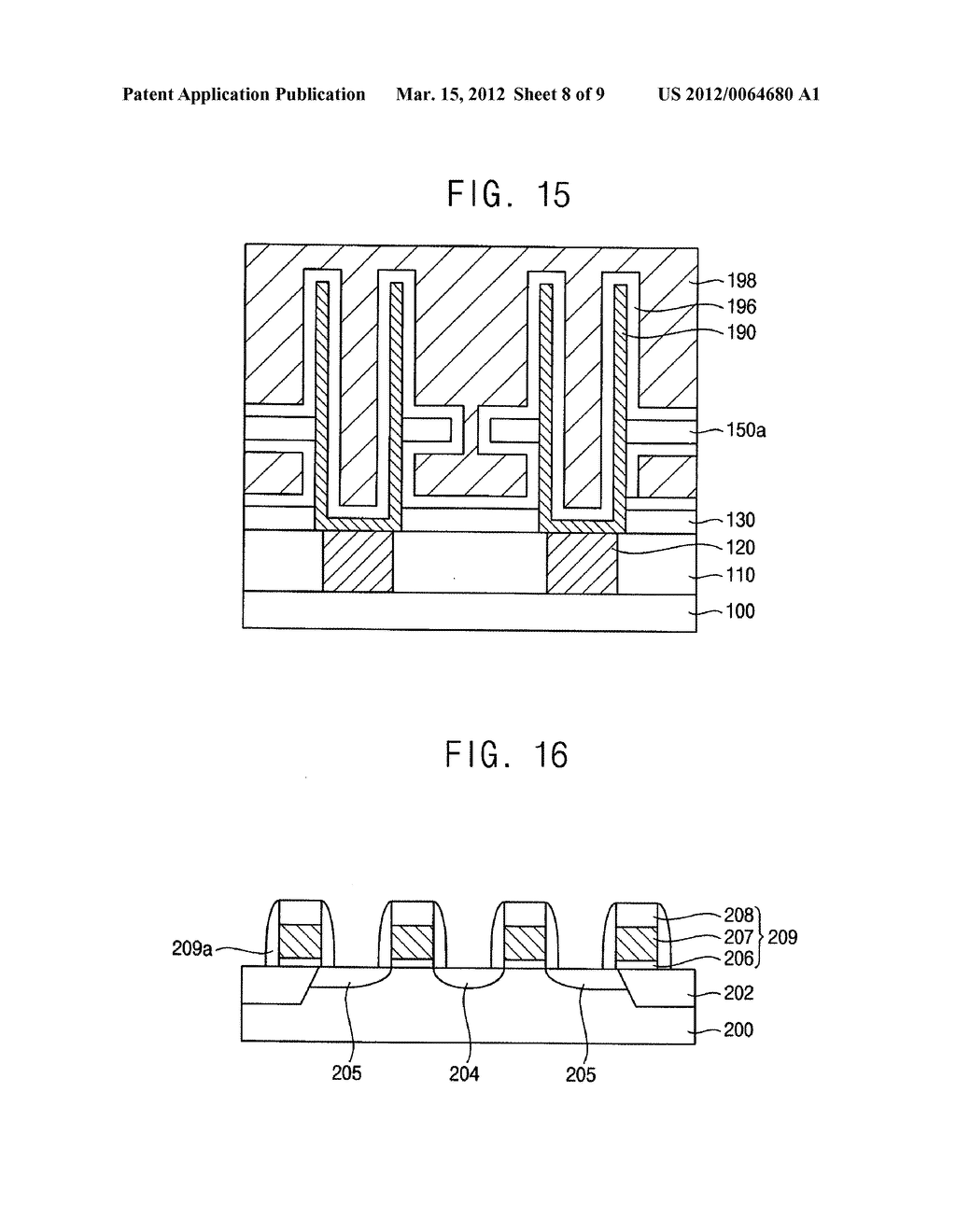 METHODS OF FORMING A CAPACITOR STRUCTURE AND METHODS OF MANUFACTURING     SEMICONDUCTOR DEVICES USING THE SAME - diagram, schematic, and image 09