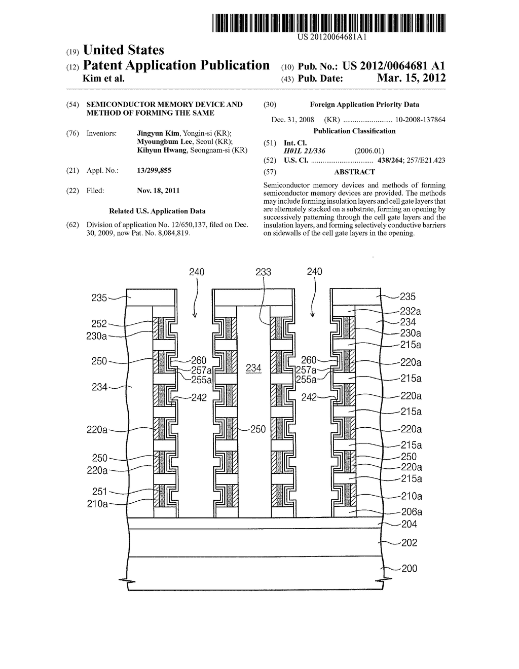 Semiconductor Memory Device And Method Of Forming The Same - diagram, schematic, and image 01