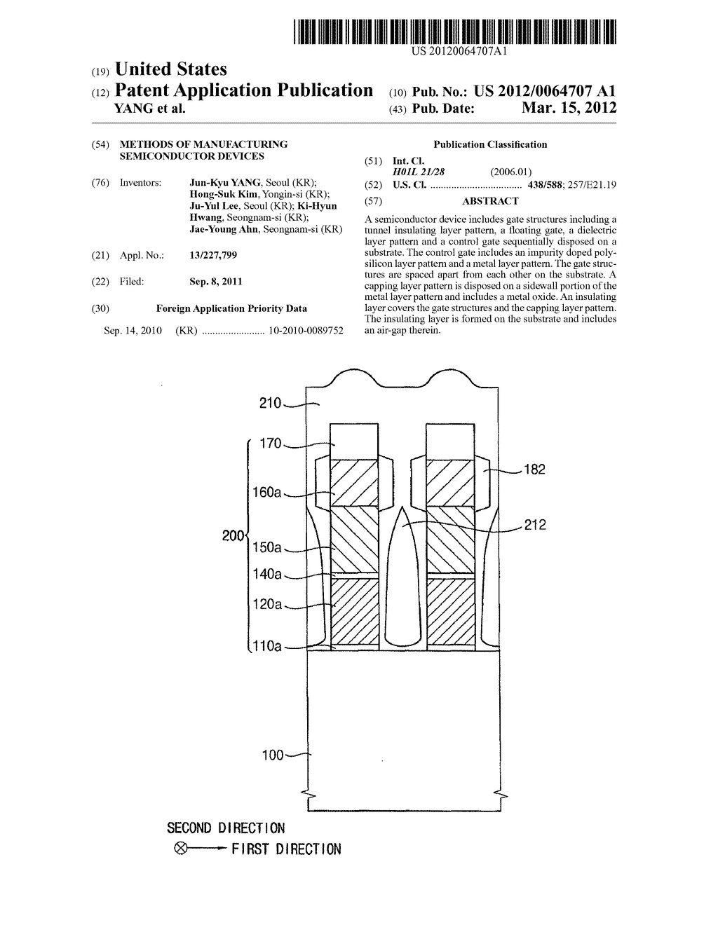 METHODS OF MANUFACTURING SEMICONDUCTOR DEVICES - diagram, schematic, and image 01