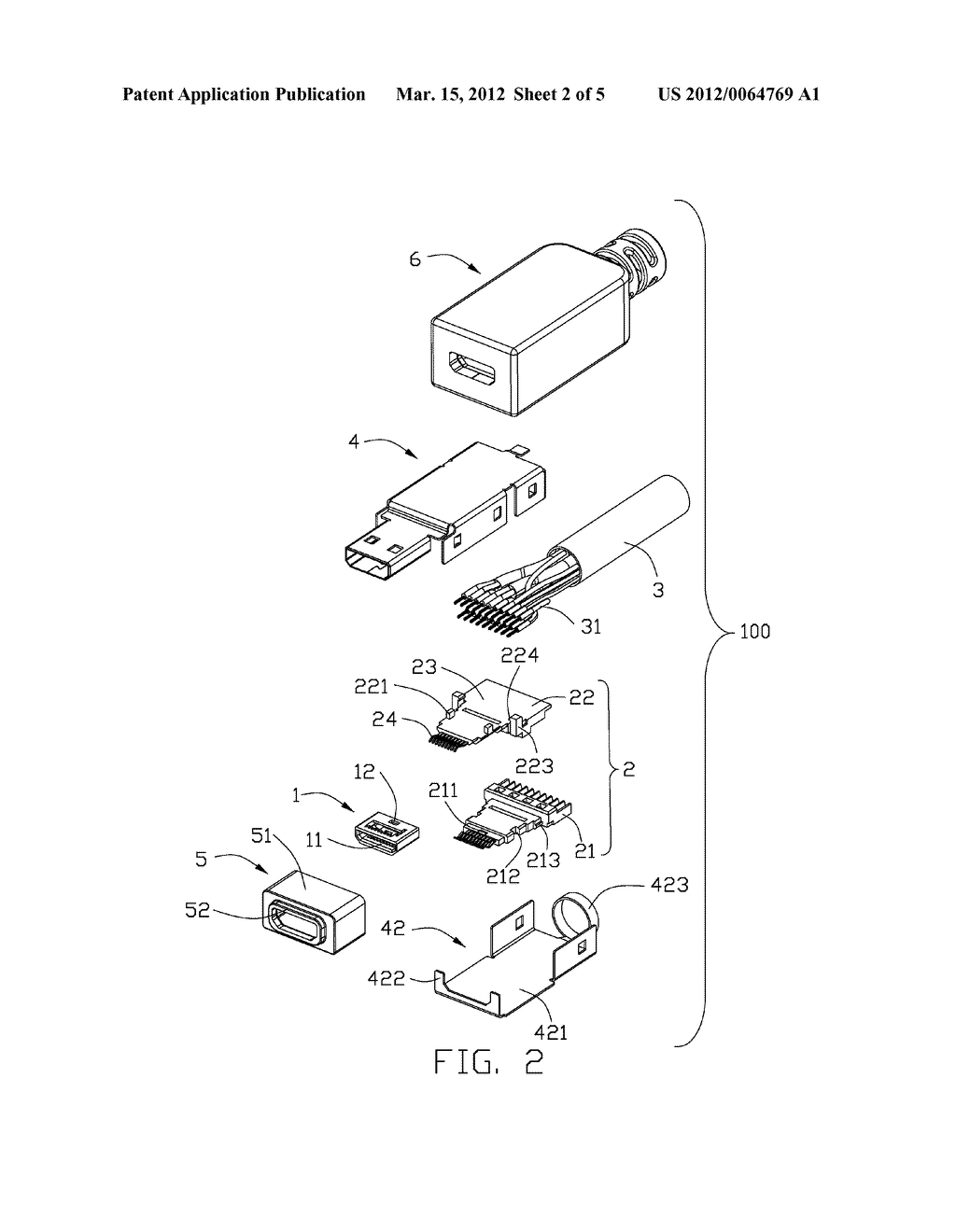 ELECTRICAL CONNECTOR ASSEMBLY WITH AN IMPROVED FRONT COVER - diagram, schematic, and image 03