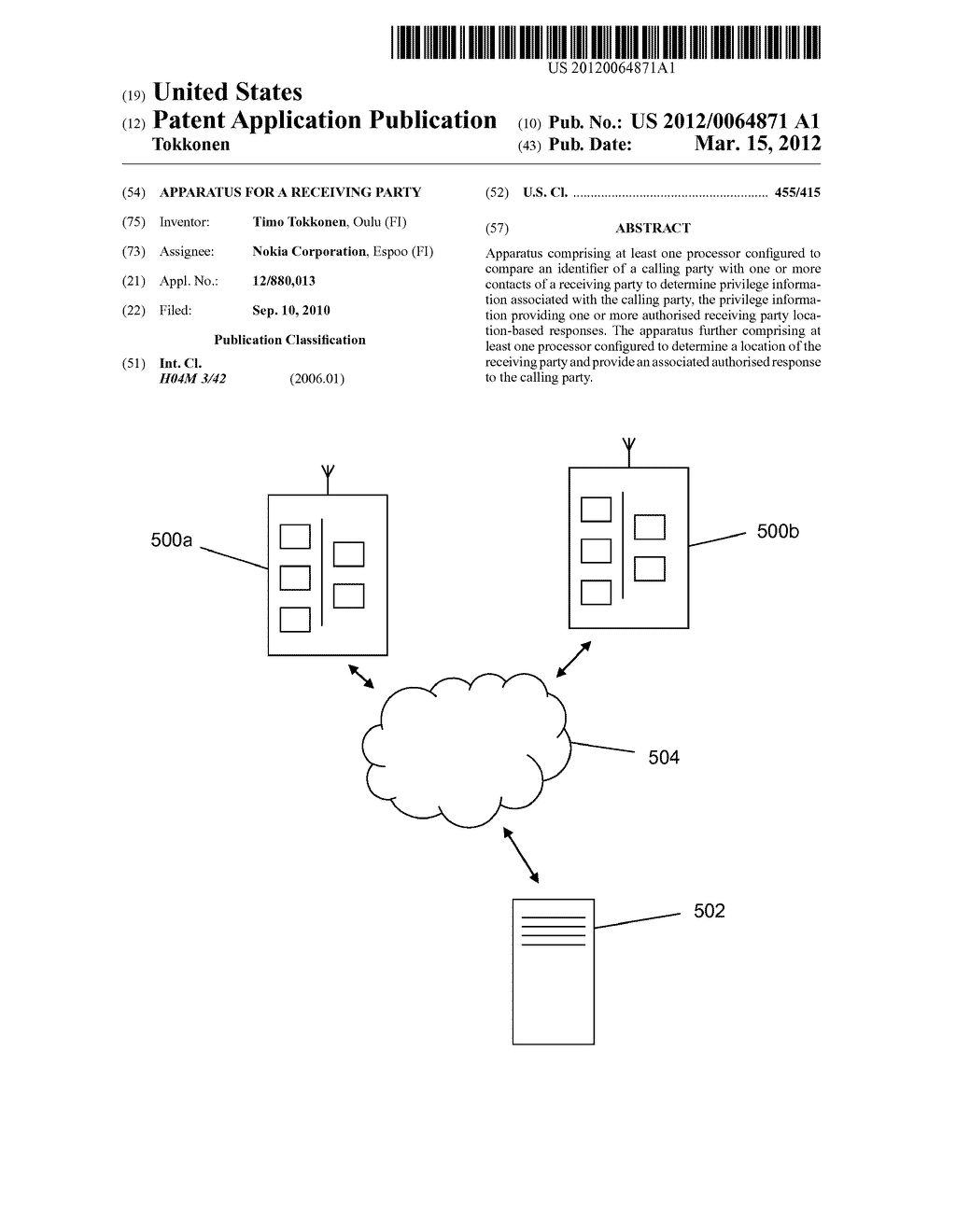 Apparatus for a Receiving Party - diagram, schematic, and image 01