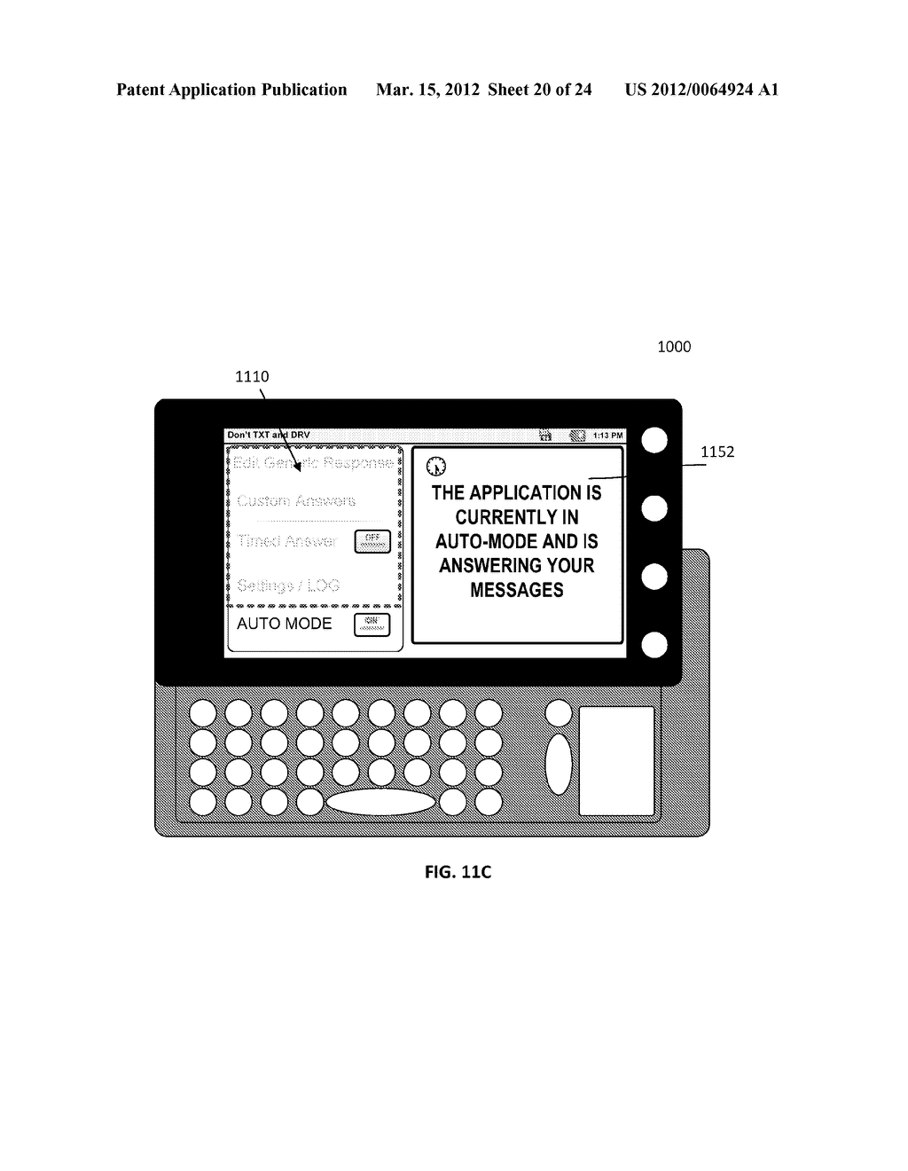 Reducing driver distraction due to mobile text messaging - diagram, schematic, and image 21