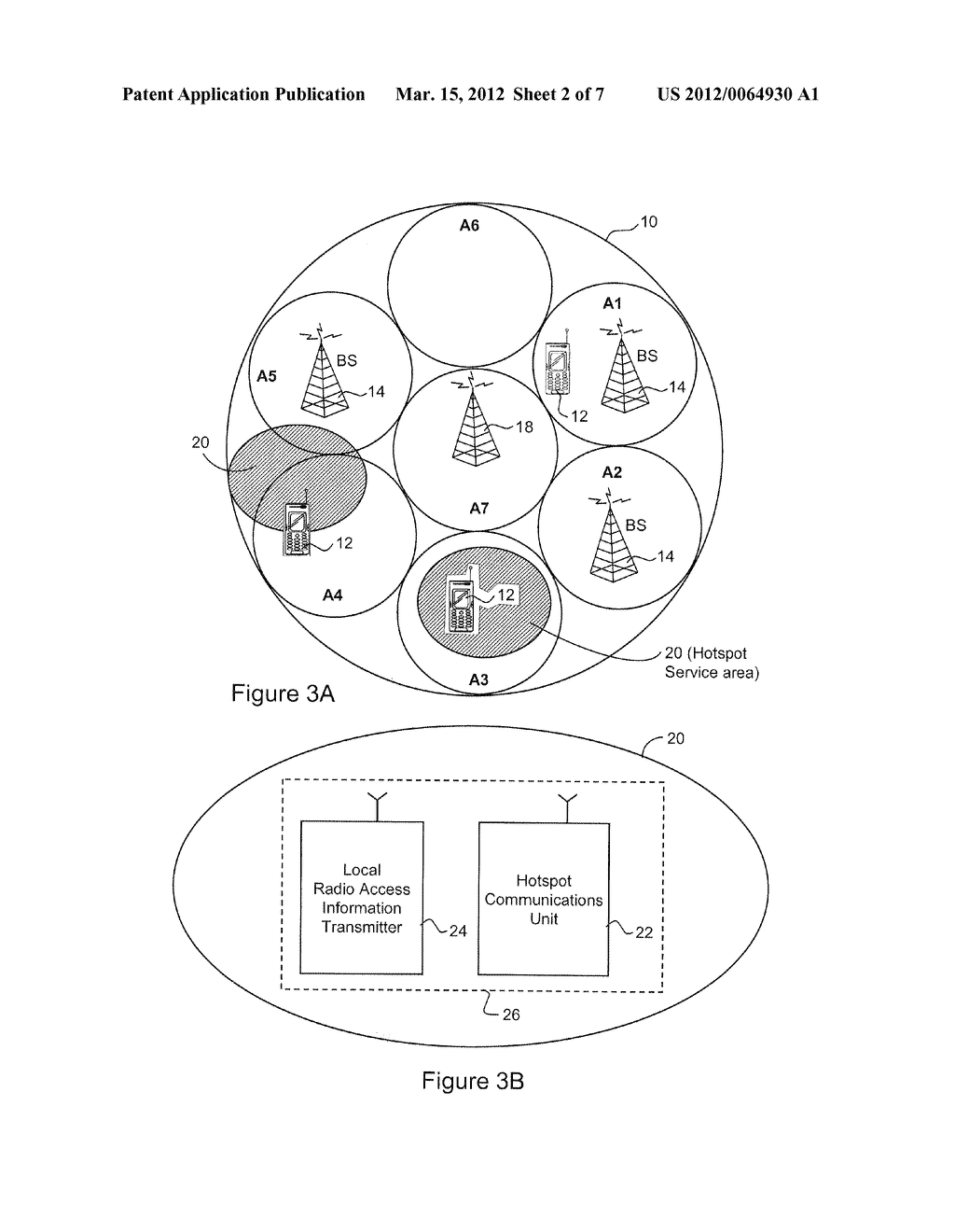 METHOD AND APPARATUS FOR TRANSMITTING AVAILABLE RADIO ACCESS POSSIBILITIES     IN A COMMUNICATIONS AREA - diagram, schematic, and image 03