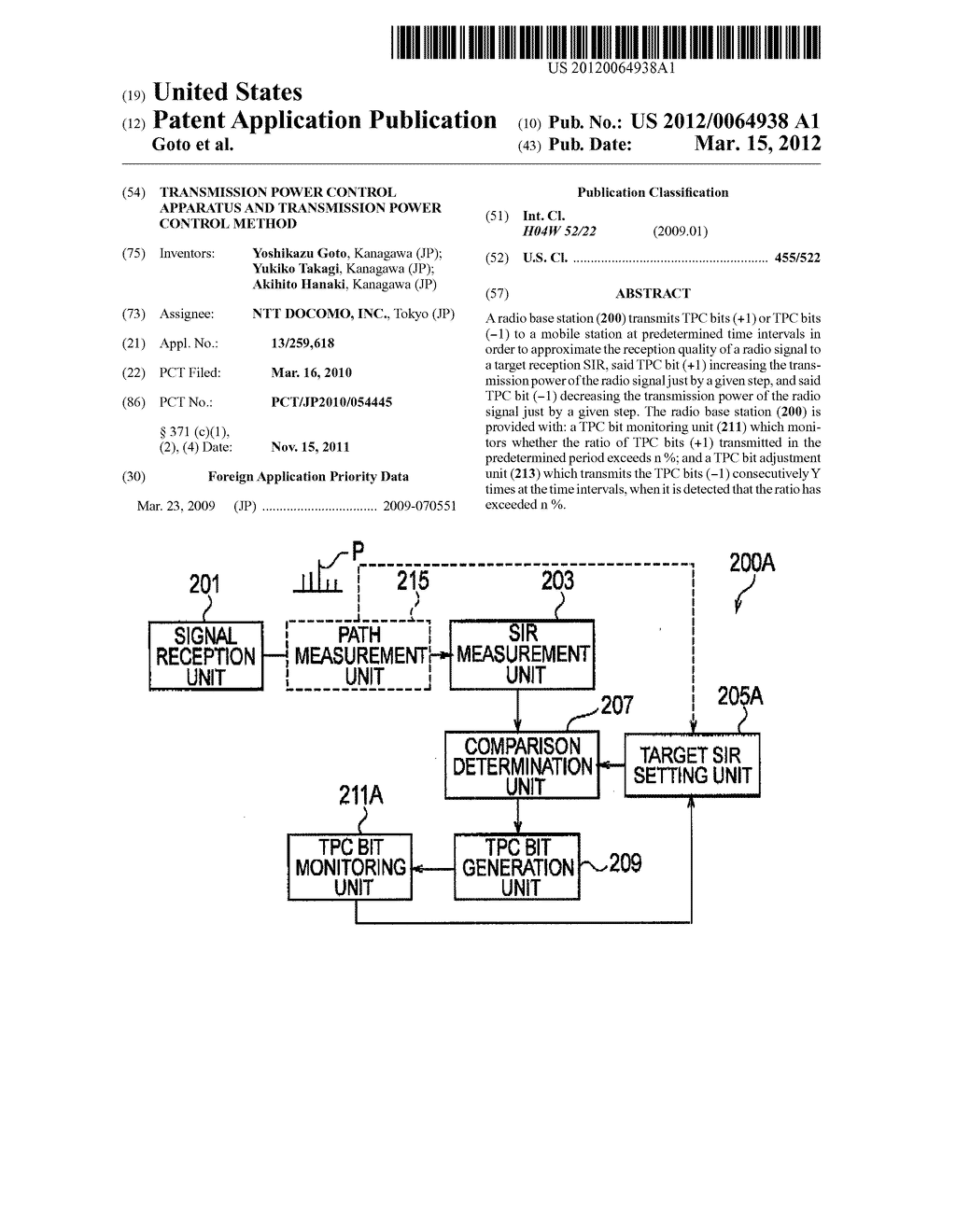 TRANSMISSION POWER CONTROL APPARATUS AND TRANSMISSION POWER CONTROL METHOD - diagram, schematic, and image 01