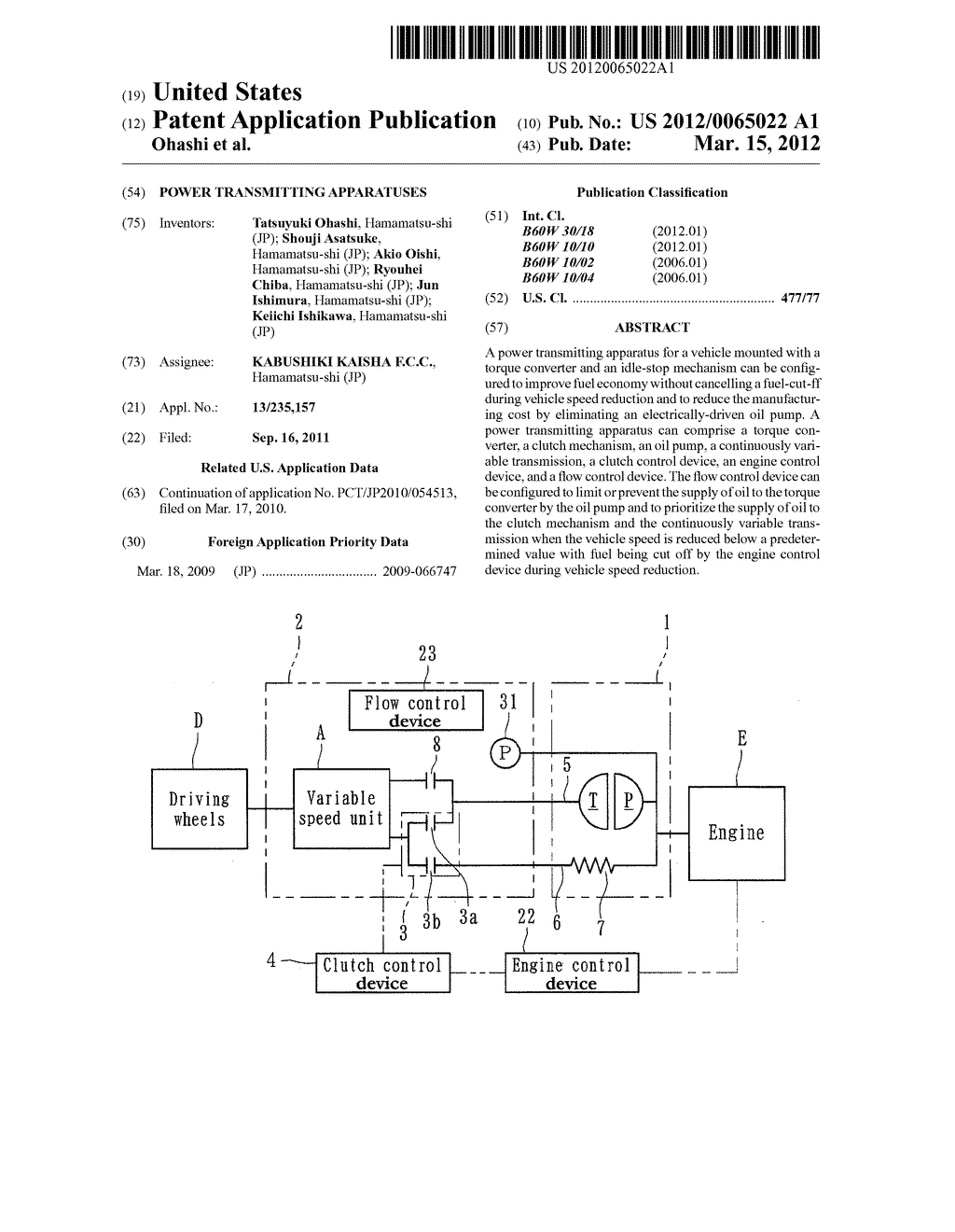 POWER TRANSMITTING APPARATUSES - diagram, schematic, and image 01