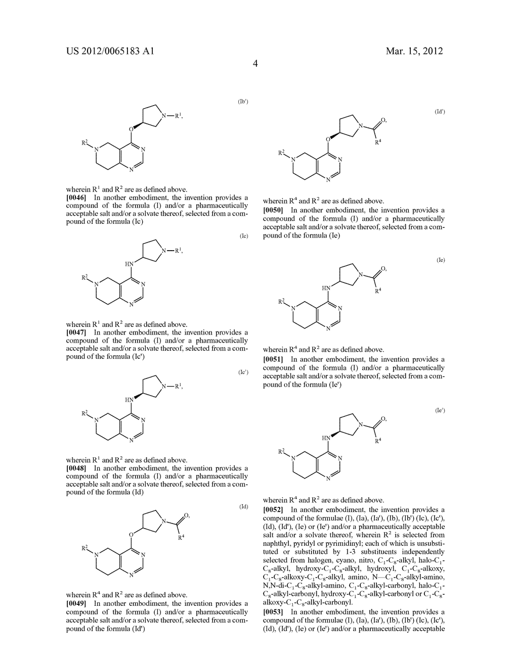 Tetrahydro-Pyrido-Pyrimidine Derivatives - diagram, schematic, and image 10