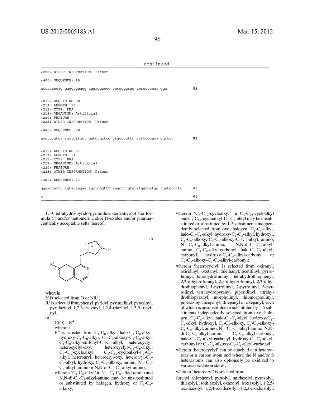 Tetrahydro-Pyrido-Pyrimidine Derivatives - diagram, schematic, and image 102