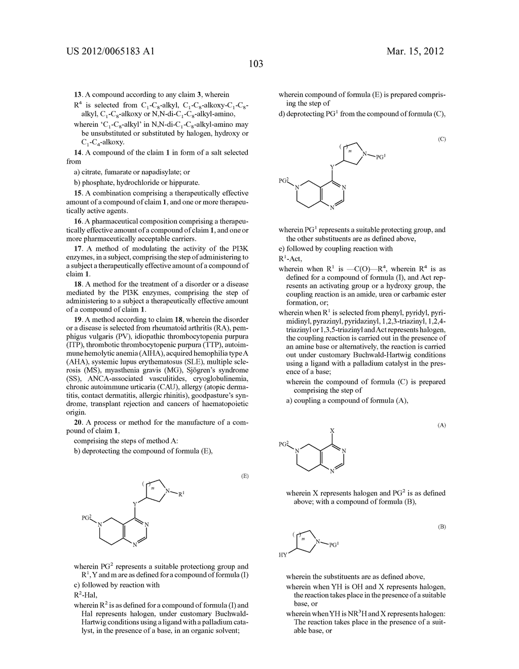 Tetrahydro-Pyrido-Pyrimidine Derivatives - diagram, schematic, and image 109