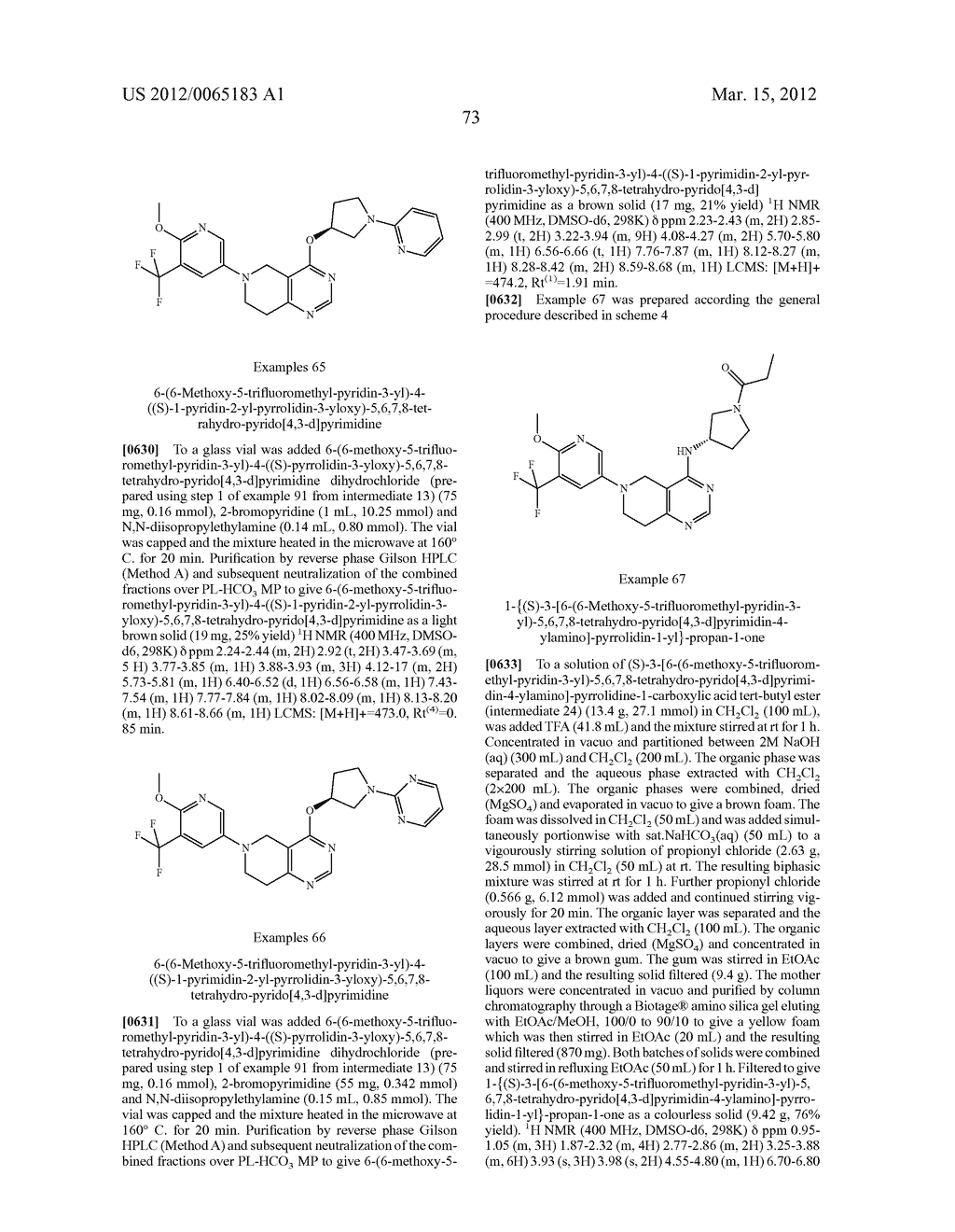 Tetrahydro-Pyrido-Pyrimidine Derivatives - diagram, schematic, and image 79