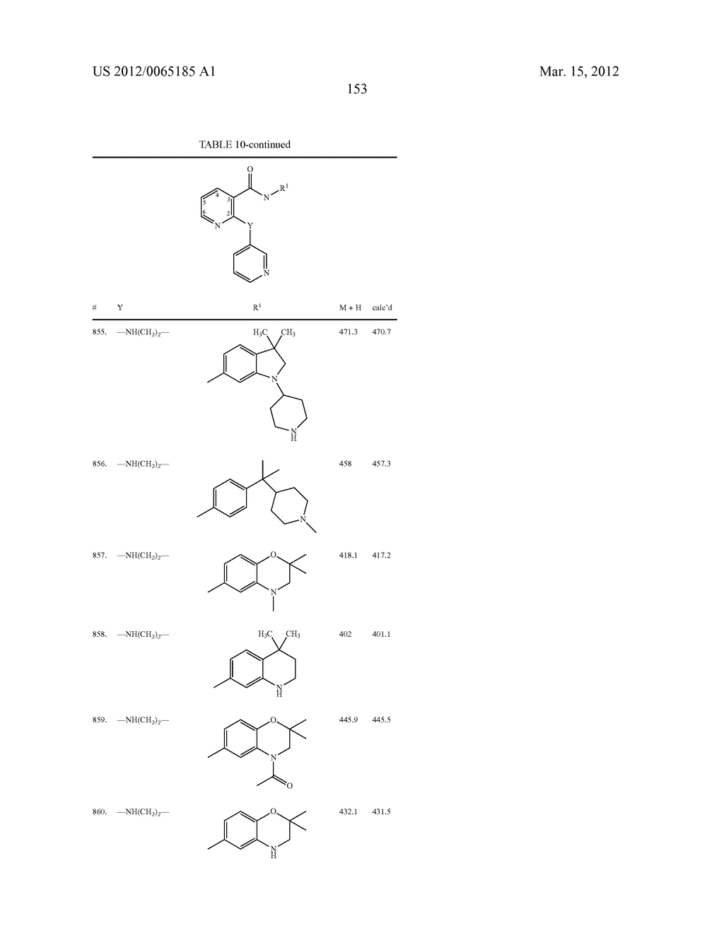 SUBSTITUTED ALKYLAMINE DERIVATIVES AND METHODS OF USE - diagram, schematic, and image 154
