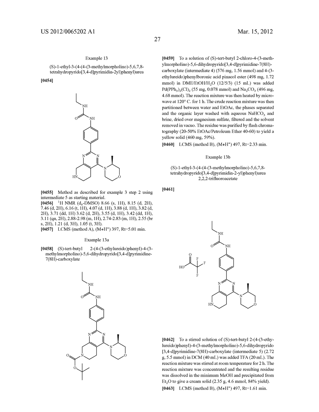 PYRIMIDINE DERIVATIVES AS mTOR INHIBITORS - diagram, schematic, and image 30