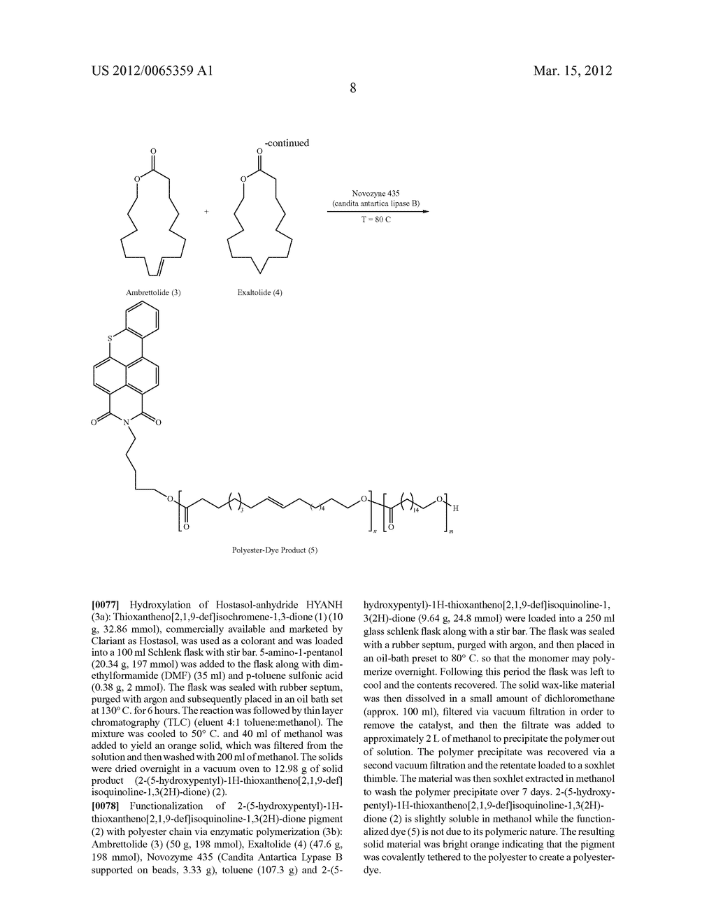 COLORANT-POLYESTERS AND METHODS OF PRODUCING COLORANT-POLYESTERS - diagram, schematic, and image 09