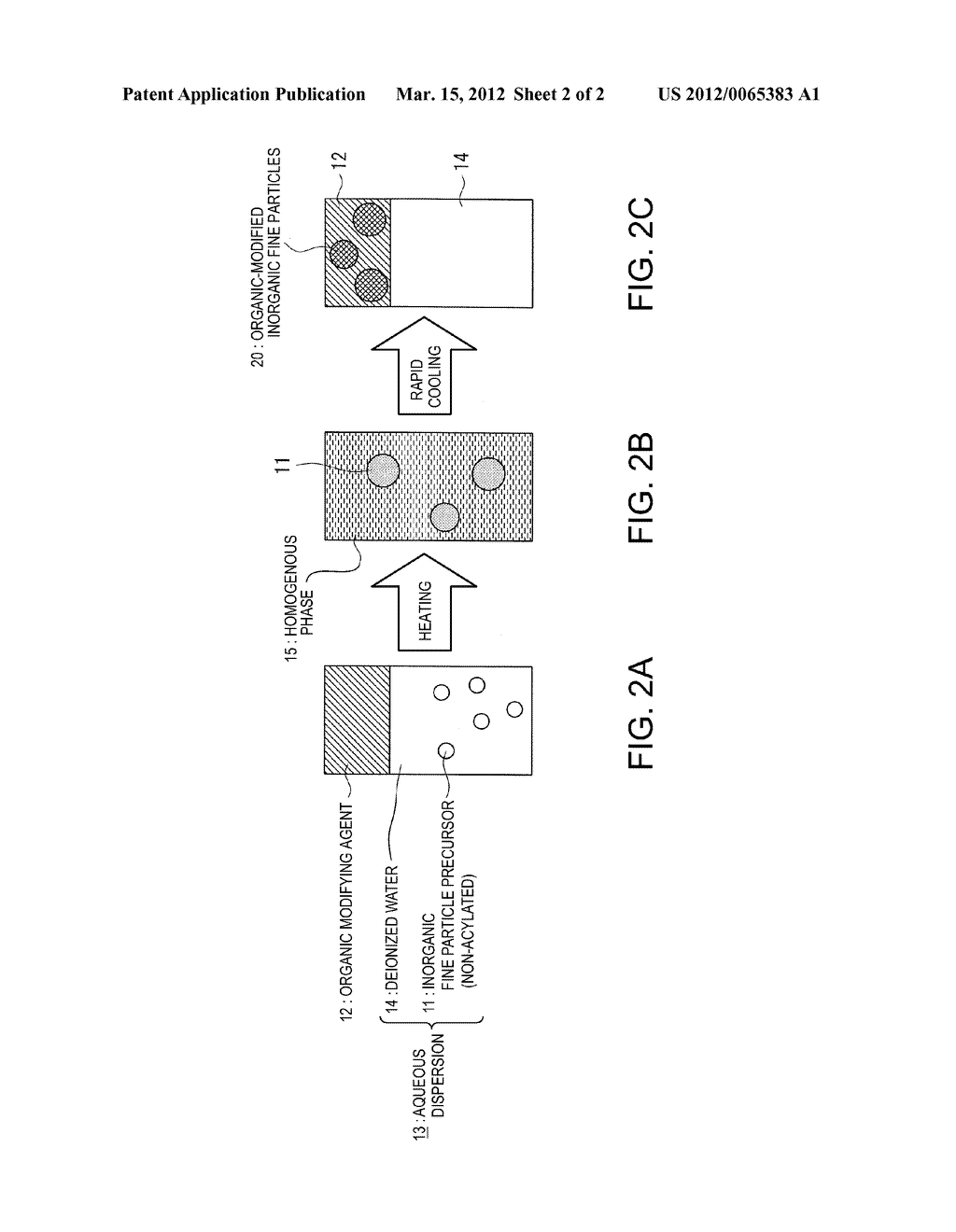 PROCESS FOR PRODUCING ORGANIC-MODIFIED INORGANIC FINE PARTICLES - diagram, schematic, and image 03