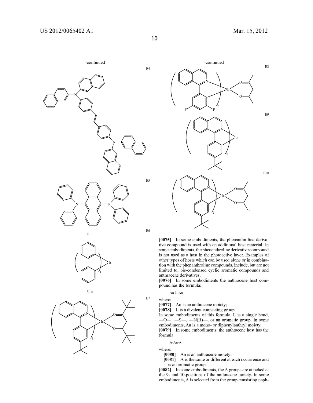 ELECTRONIC DEVICE INCLUDING PHENANTHROLINE DERIVATIVE - diagram, schematic, and image 12