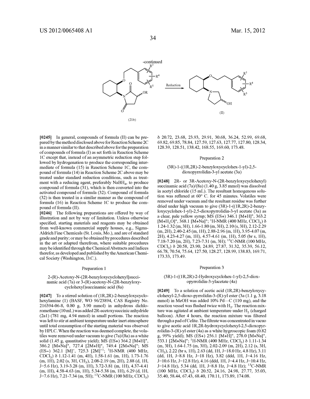 SYNTHETIC PROCESSES FOR THE PREPARATION OF AMINOCYCLOHEXYL ETHER COMPOUNDS - diagram, schematic, and image 35