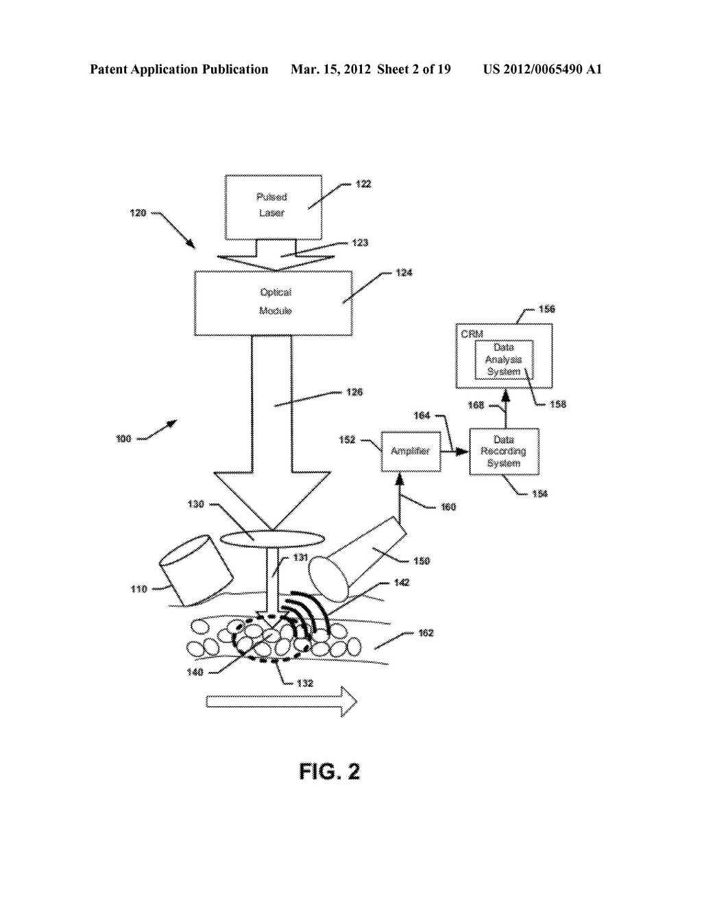 DEVICE AND METHOD FOR IN VIVO DETECTION OF CLOTS WITHIN CIRCULATORY     VESSELS - diagram, schematic, and image 03