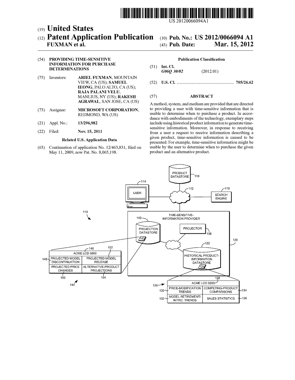 PROVIDING TIME-SENSITIVE INFORMATION FOR PURCHASE DETERMINATIONS - diagram, schematic, and image 01