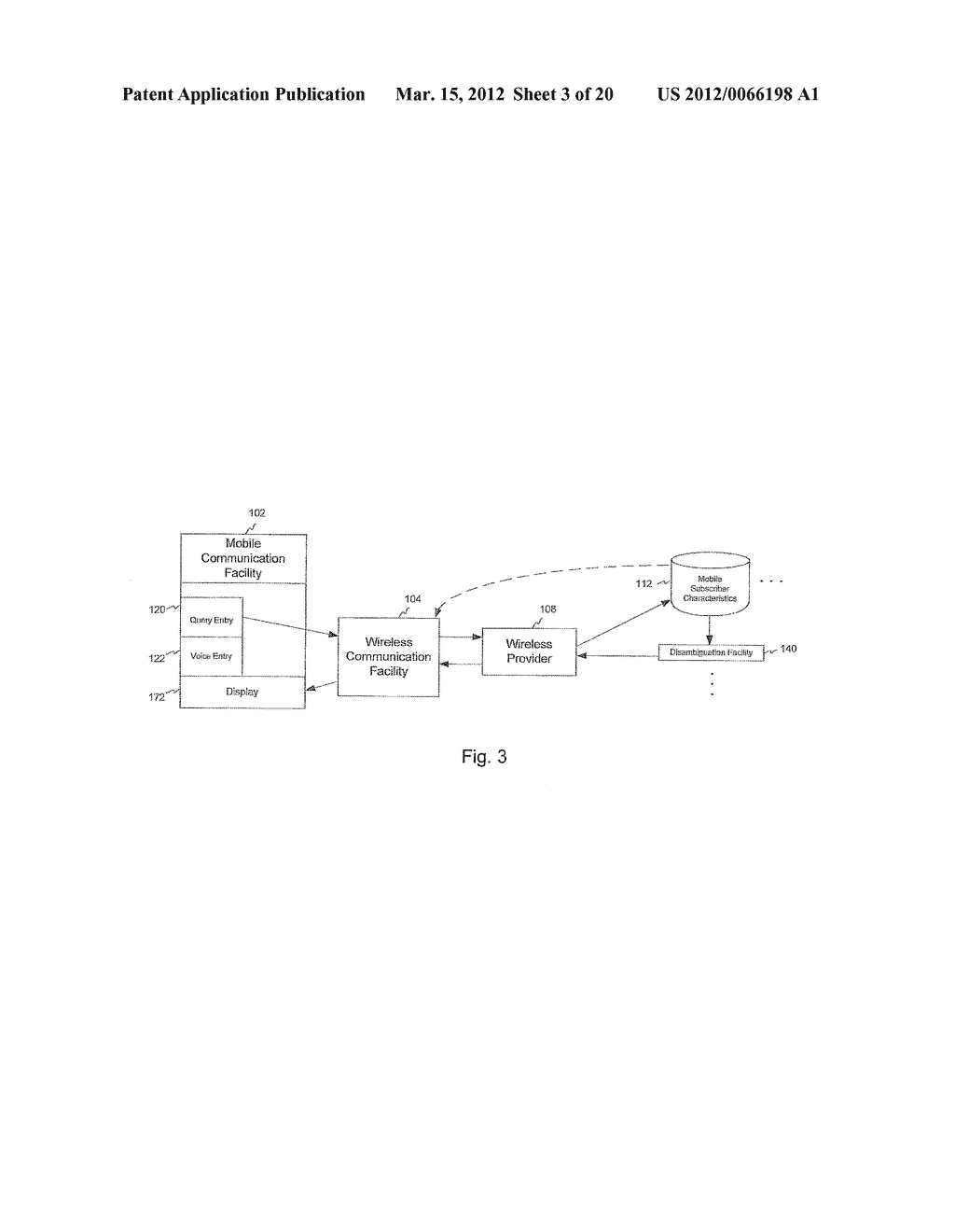 SYSTEM FOR TARGETING ADVERTISING CONTENT TO A PLURALITY OF MOBILE     COMMUNICATION FACILITIES - diagram, schematic, and image 05