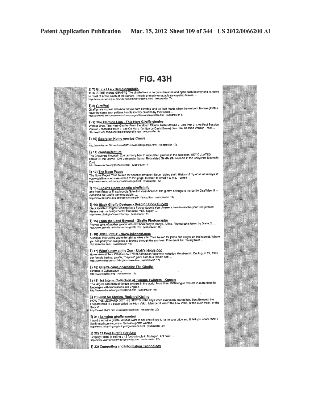 Metasearch Engine for Ordering Items Returned In Travel Related Search     Results Using Multiple Queries on Multiple Unique Hosts - diagram, schematic, and image 110